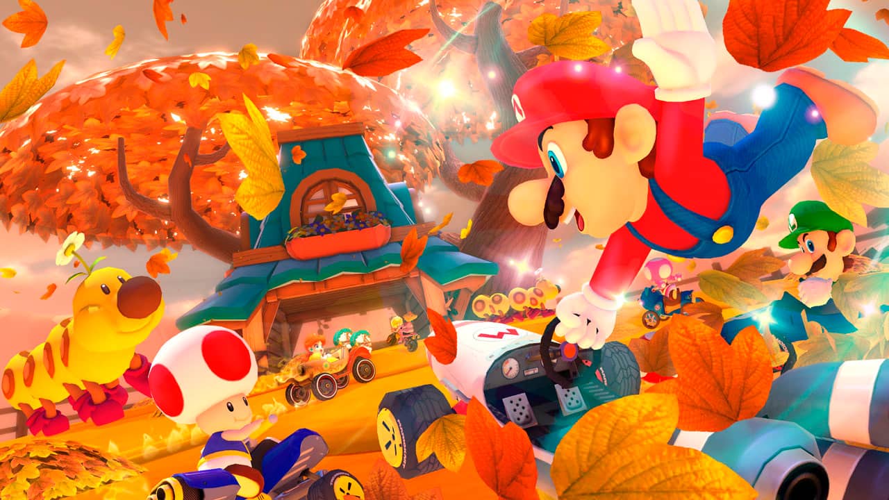 Alt View 16. Nintendo - Switch Mario Kart 8 Deluxe Bundle (Full Game Download + 3 Mo. Switch Online Membership Included) - Multi.