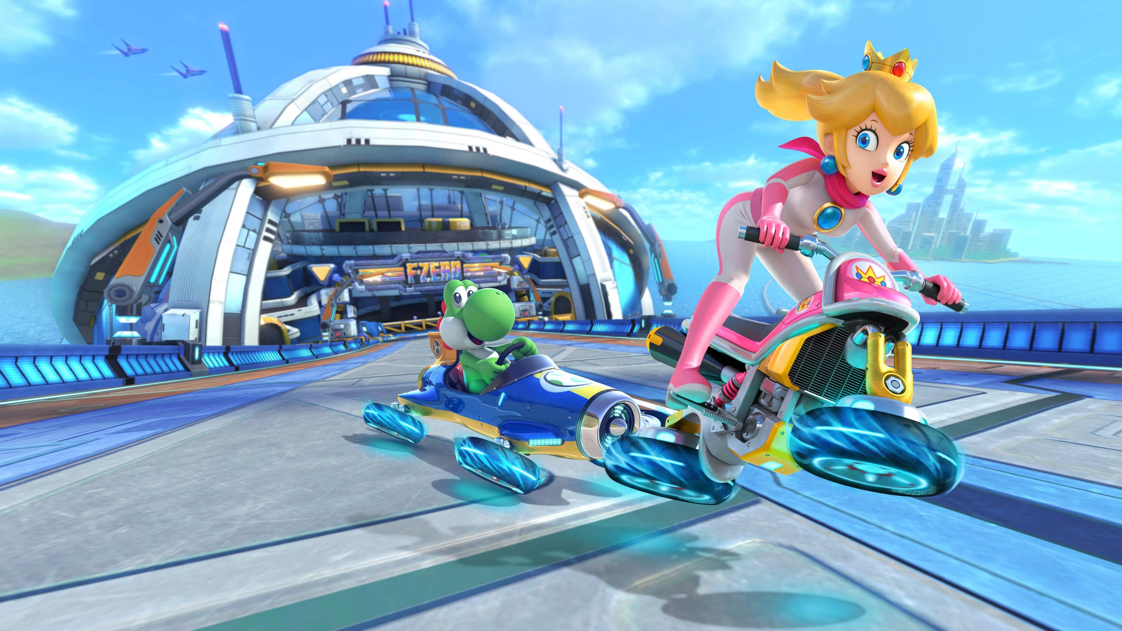 Alt View 17. Nintendo - Switch Mario Kart 8 Deluxe Bundle (Full Game Download + 3 Mo. Switch Online Membership Included) - Multi.