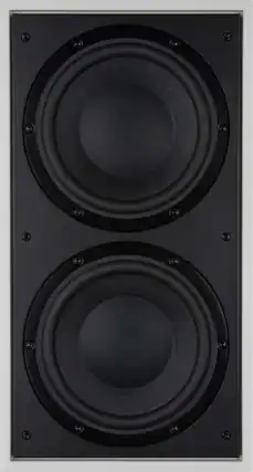 Front. Bowers & Wilkins - Dual 8” Passive Subwoofer - Black.