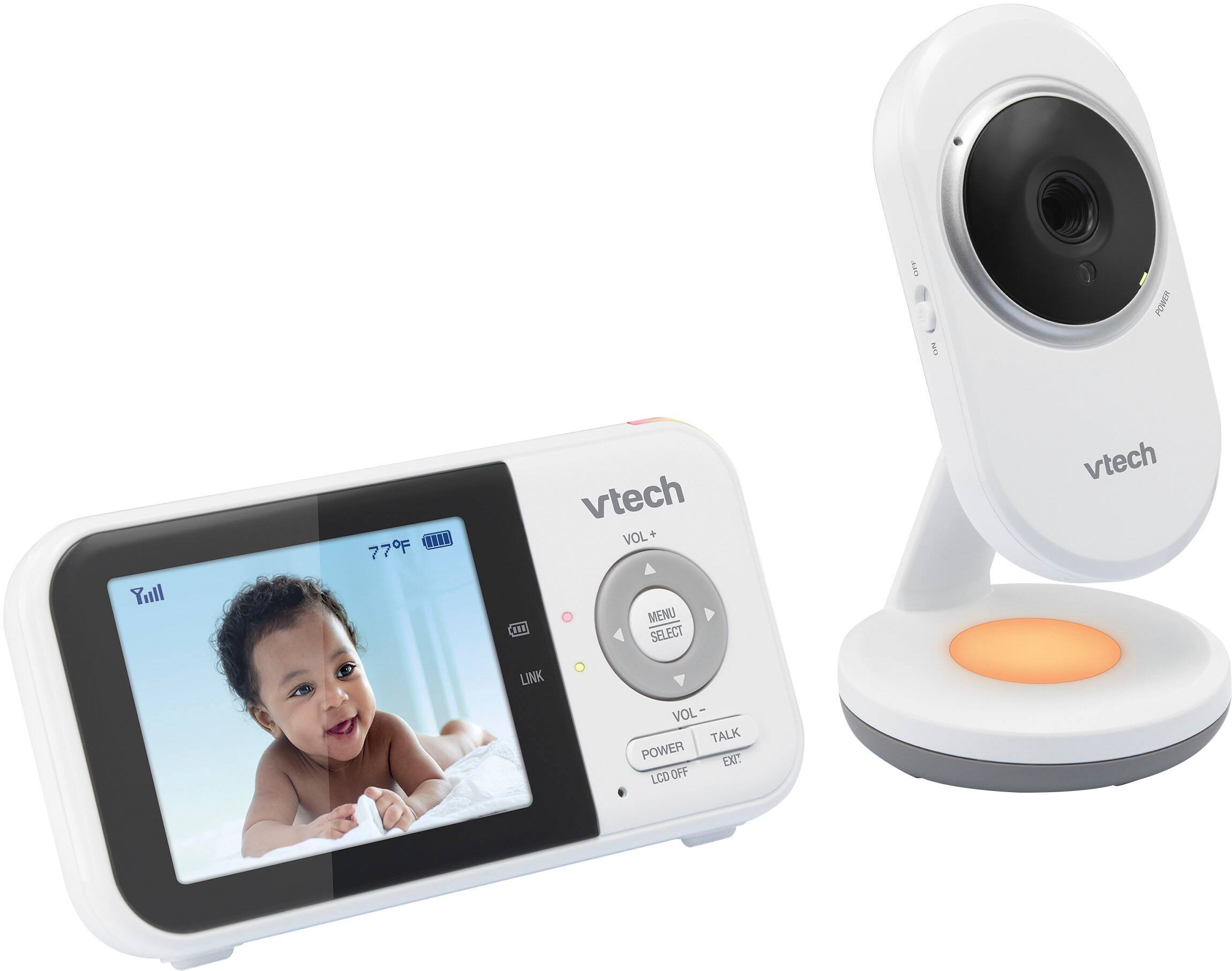 Angle. VTech - 2.8” Digital Video Baby Monitor with Night Light - White.