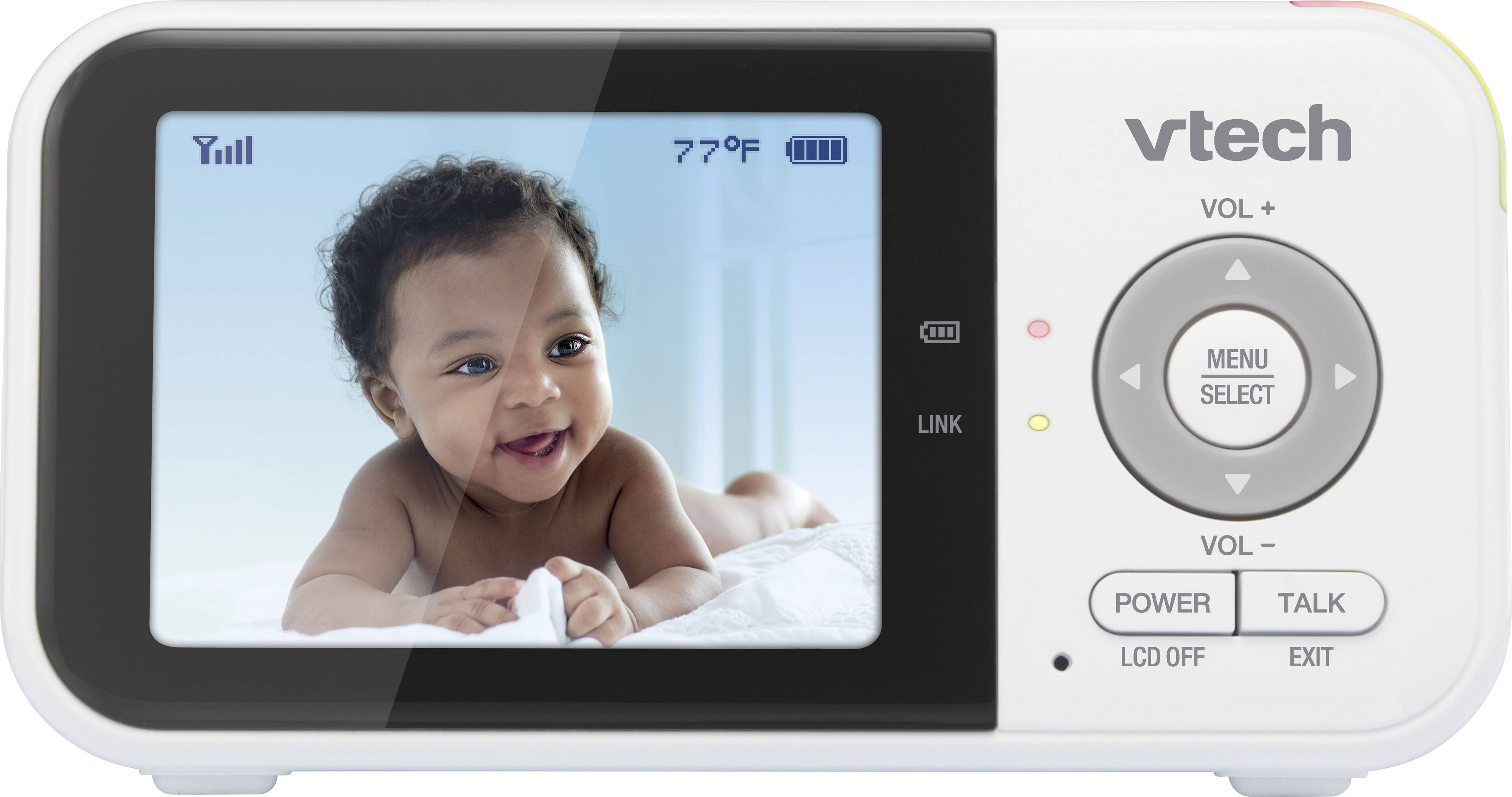 Alt View 14. VTech - 2.8” Digital Video Baby Monitor with Night Light - White.