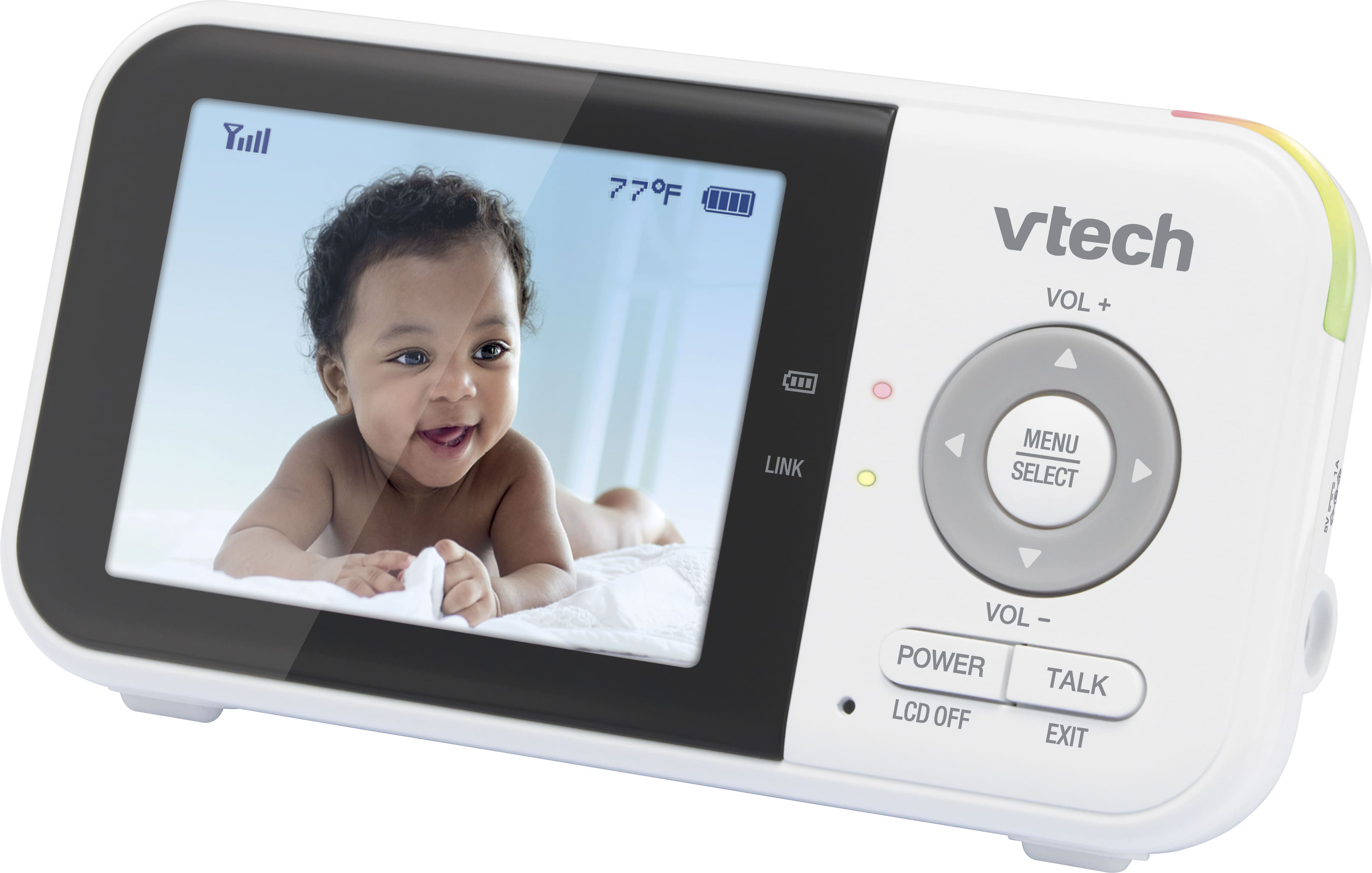 Alt View 15. VTech - 2.8” Digital Video Baby Monitor with Night Light - White.