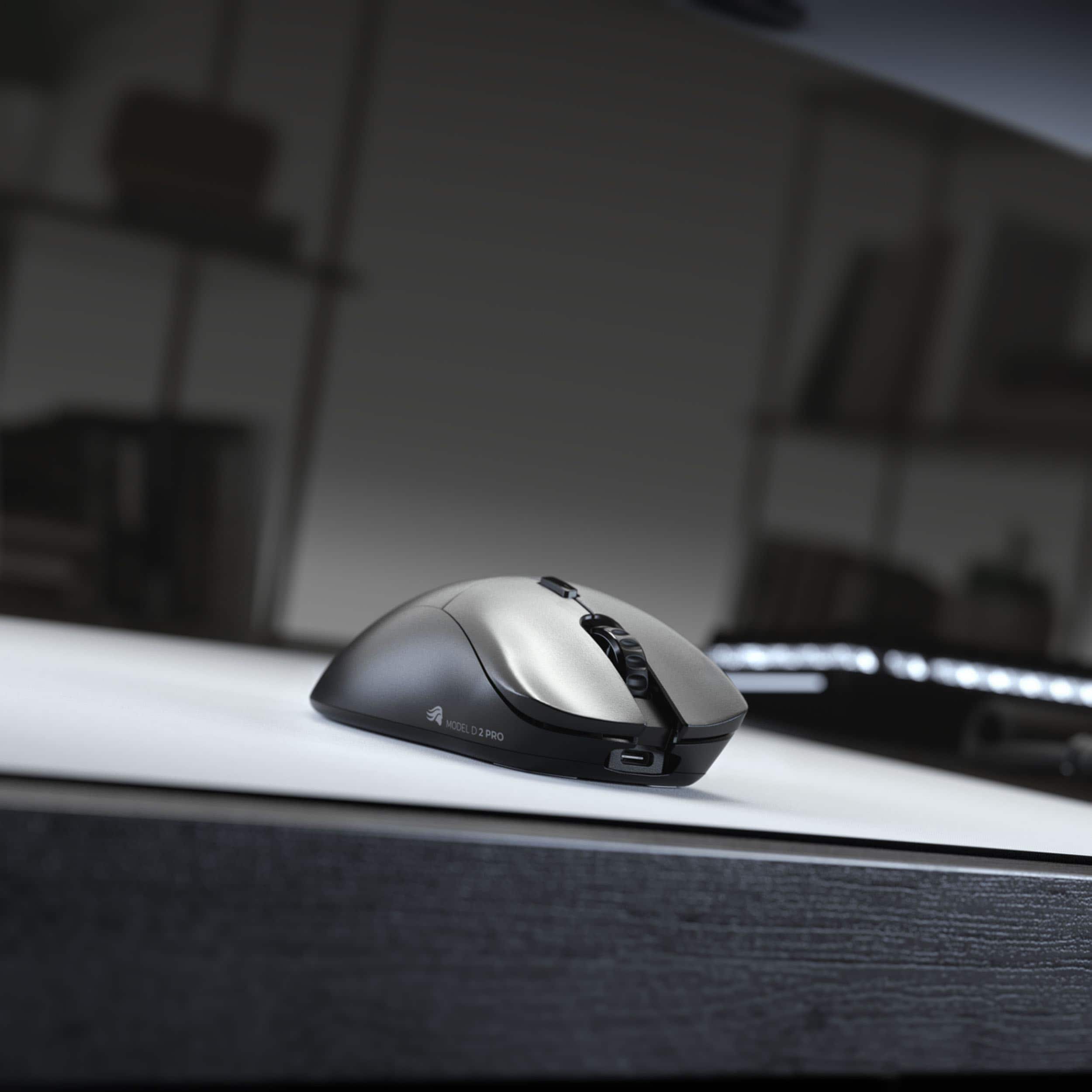 Alt View 12. Glorious - Model D 2 Pro Lightweight Wireless Optical Gaming Mouse with BAMF 2.0 Sensor - Matte Black.