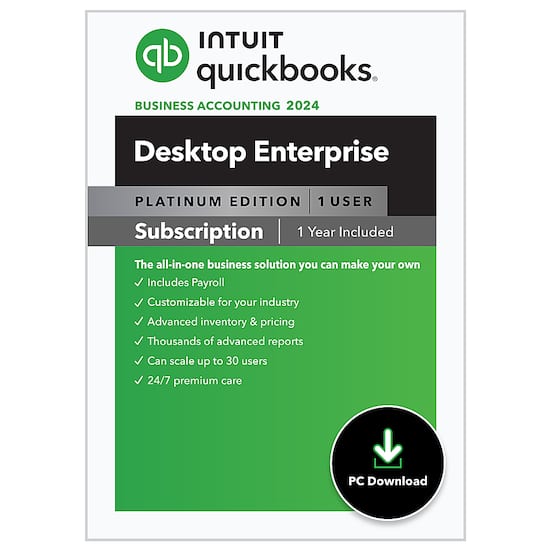 QuickBooks Desktop Enterprise Platinum 2024 Windows [Digital ...