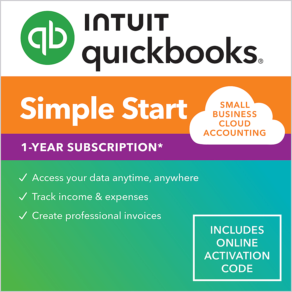 QuickBooks - Online Simple Start 2024 - Mac OS, Windows [Digital]