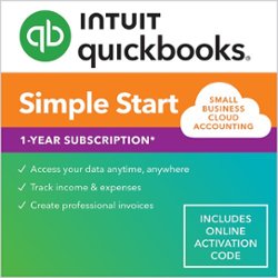 QuickBooks - Online Simple Start 2024 - Mac OS, Windows [Digital] - Front_Zoom