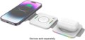 Alt View Zoom 14. INTELLI - Foldable 3-in-1 Wireless Charger with Magnetic Phone, Watch, and Headphone Charging - White.