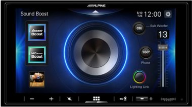 Alpine - 7"  Android Auto and Apple CarPlay Bluetooth Digital Media Receiver - Black - Front_Zoom