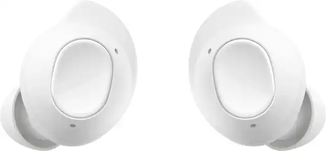 Front. Samsung - Galaxy Buds FE Wireless Earbud Headphones - White.