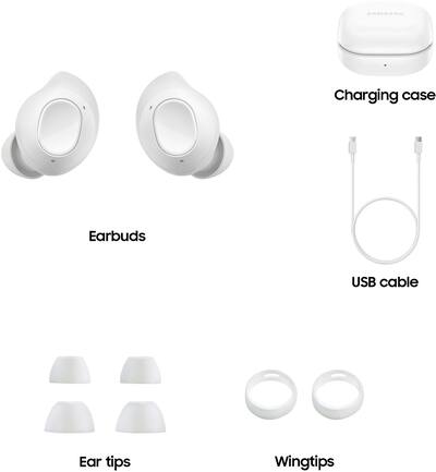 Samsung Galaxy Buds FE Wireless Earbud Headphones White SM Samsung Galaxy Buds FE Wireless Earbud Headphones White SM