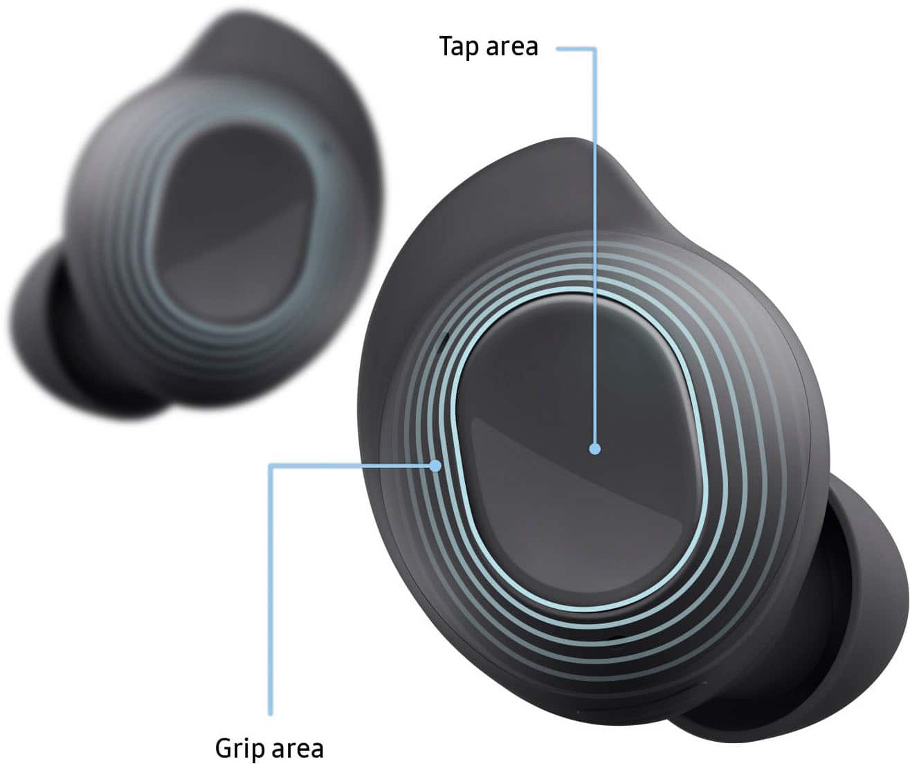 Alt View 15. Samsung - Galaxy Buds FE Wireless Earbud Headphones - Graphite.