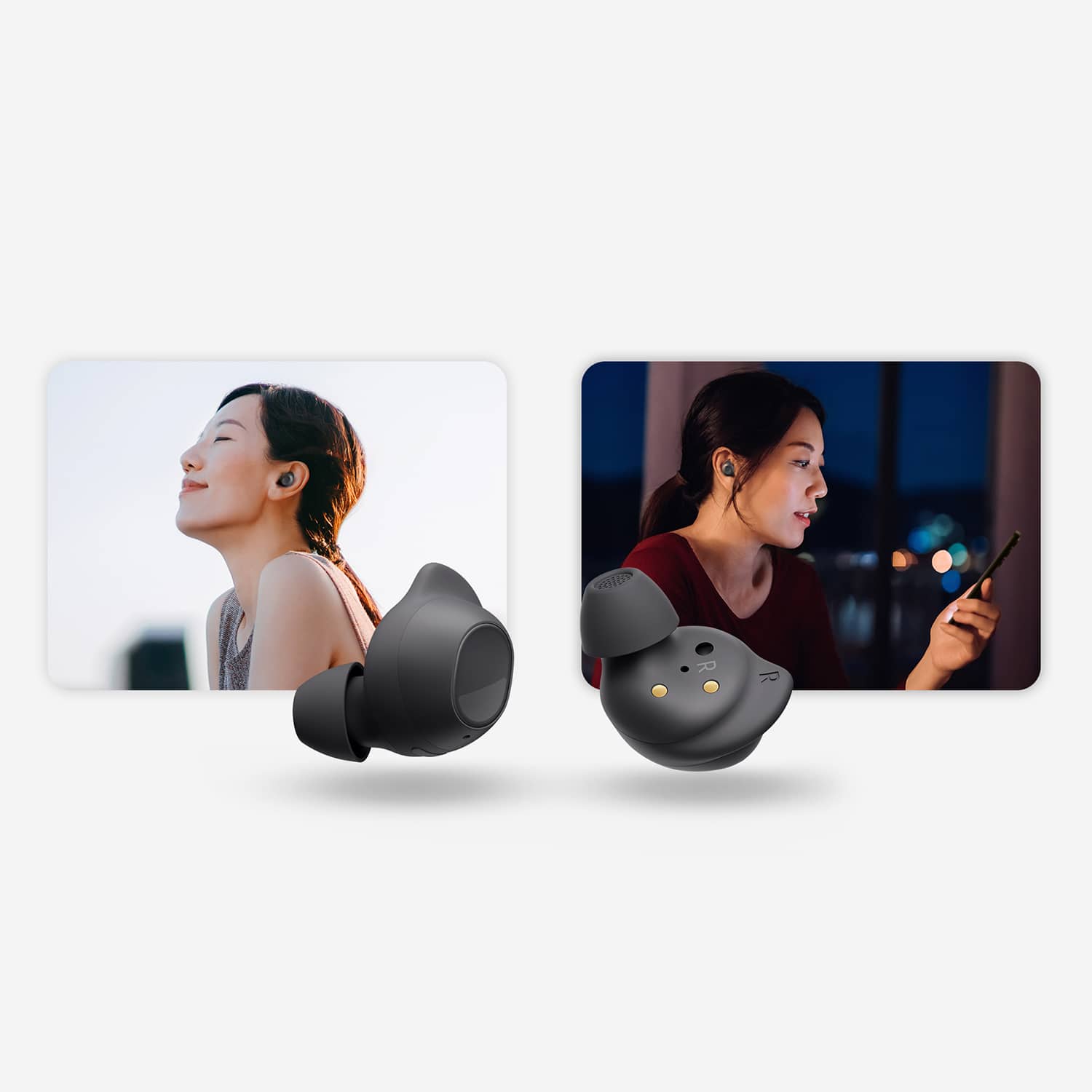 Alt View 40. Samsung - Galaxy Buds FE Wireless Earbud Headphones - Graphite.