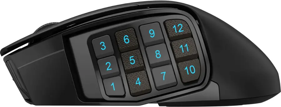 Alt View 12. CORSAIR - Scimitar Elite Wireless Gaming Mouse with 16 Programmable Buttons - Black.