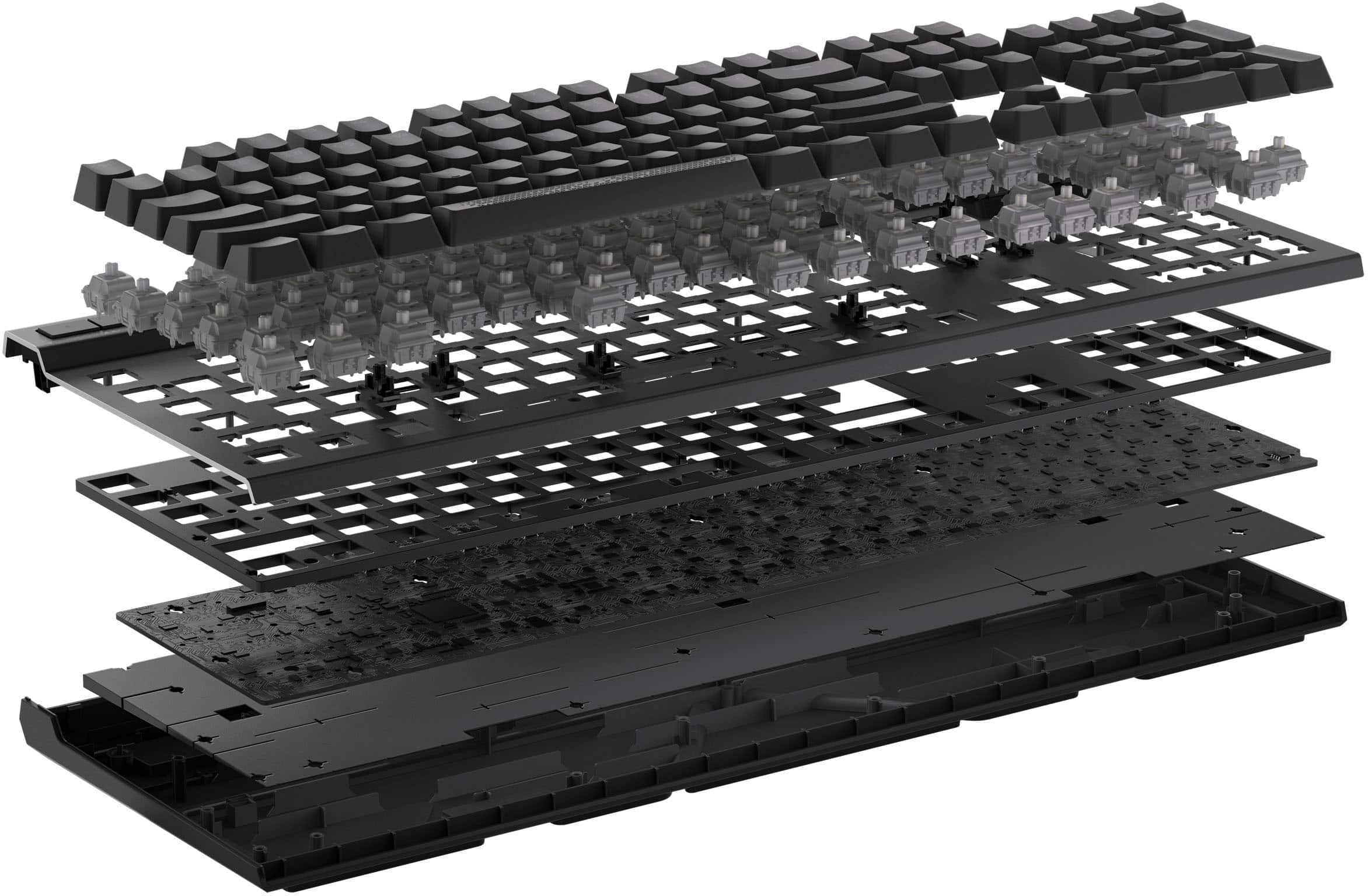 Alt View 16. CORSAIR - K70 MAX RGB Magnetic-Mechanical Gaming Keyboard with PBT Double-Shot Keycaps - Steel Gray.