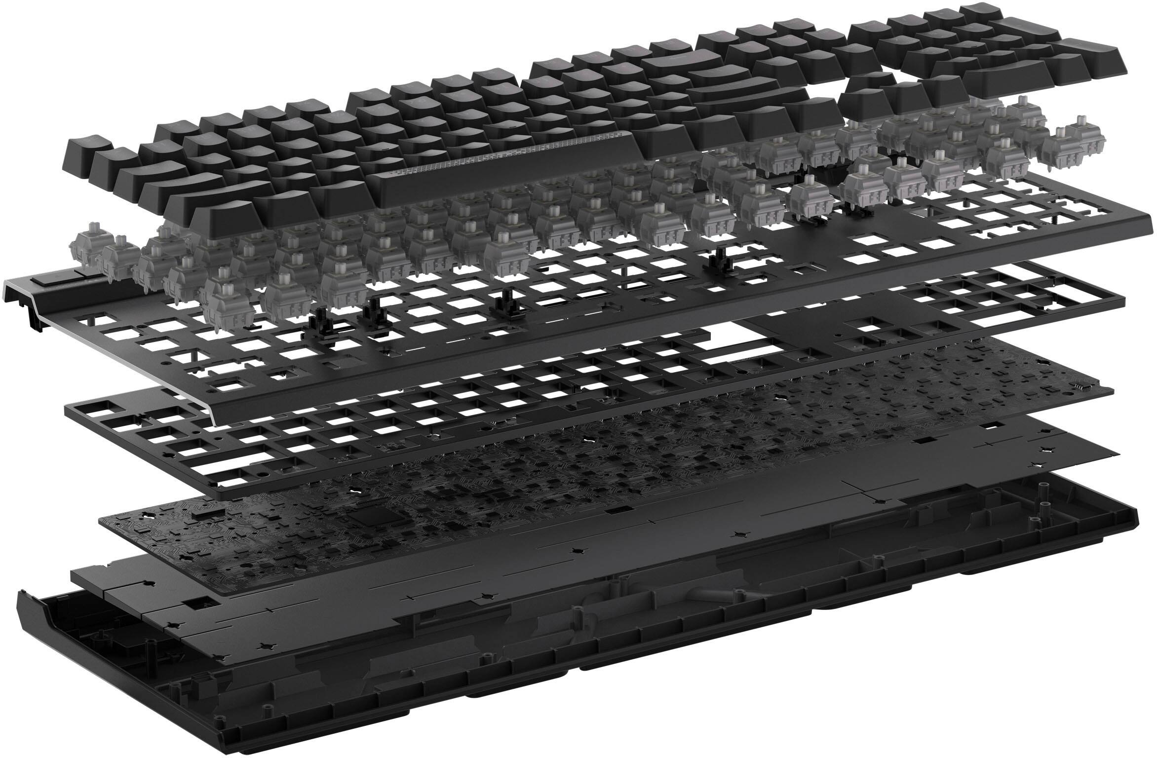 Alt View 16. CORSAIR - K70 MAX RGB Magnetic-Mechanical Gaming Keyboard with PBT Double-Shot Keycaps - Steel Gray.