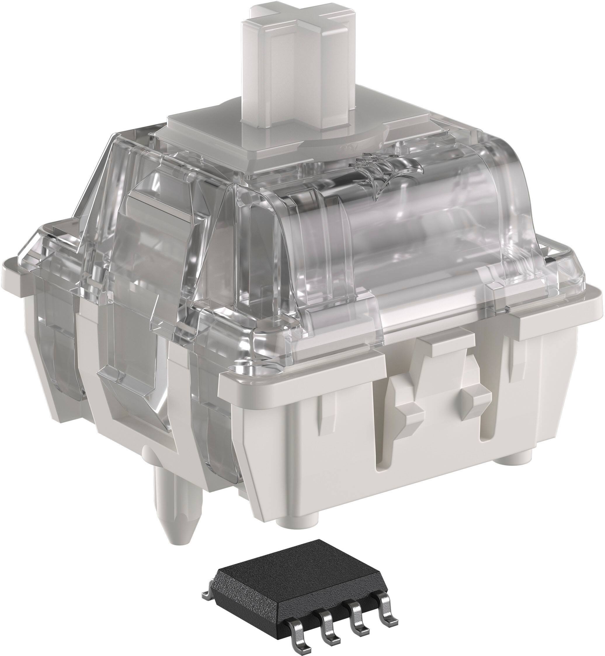 Alt View 17. CORSAIR - K70 MAX RGB Magnetic-Mechanical Gaming Keyboard with PBT Double-Shot Keycaps - Steel Gray.