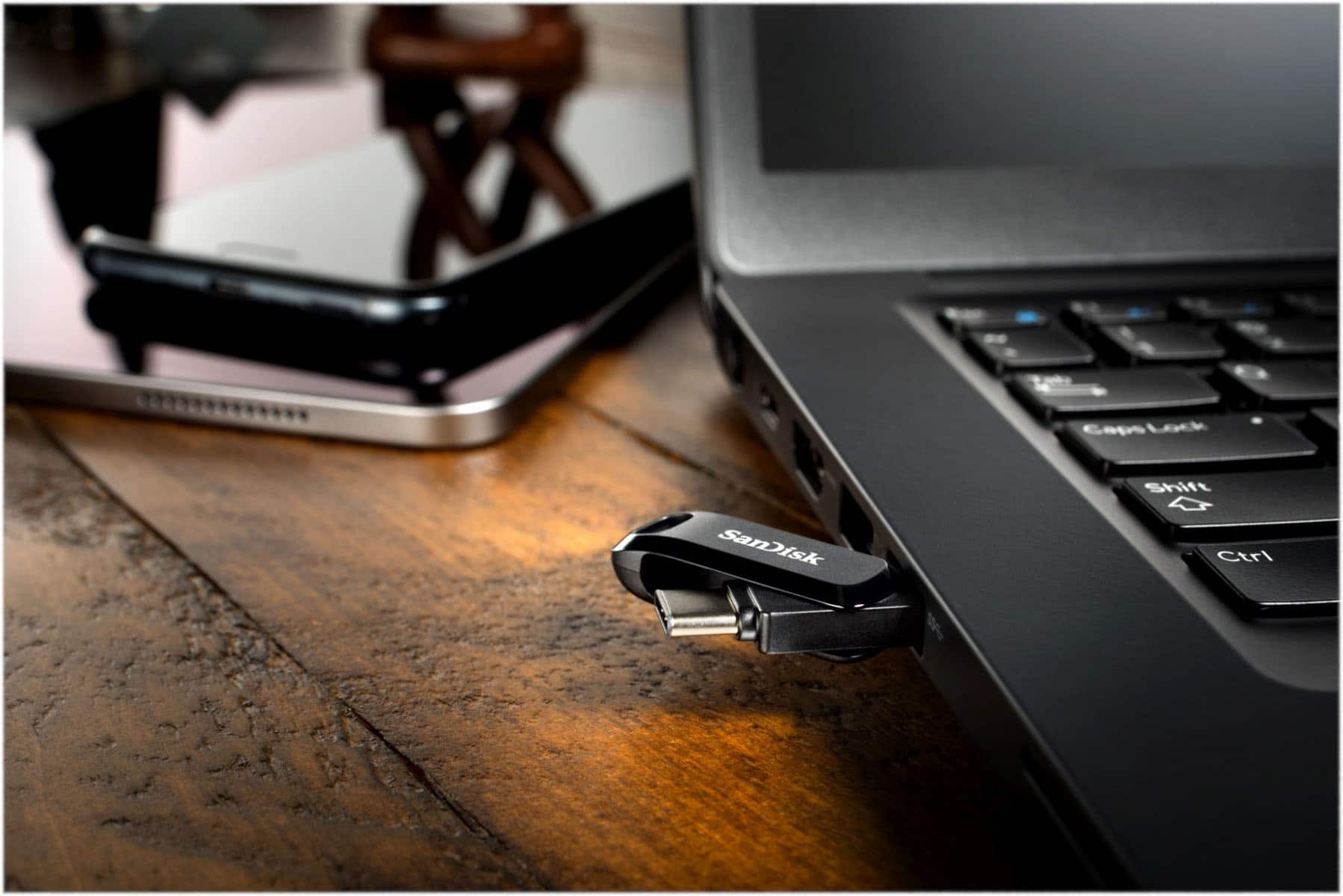 Alt View 17. SanDisk - Ultra Dual Drive Go 1TB USB Type-A/USB Type-C Flash Drive - Black.