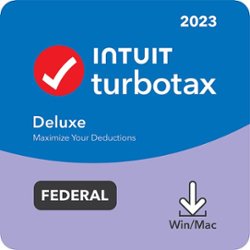TurboTax - Deluxe 2023 Federal Only + E-file - Mac OS, Windows [Digital] - Front_Zoom