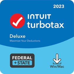 TurboTax - Deluxe 2023 Federal + E-file & State - Mac OS, Windows [Digital] - Front_Zoom