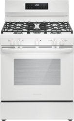 Frigidaire 5.1 Cu. Ft. Freestanding Gas Range with Quick Boil - White - Front_Zoom