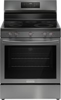 Frigidaire - Gallery 5.3 Cu. Ft. Freestanding Electric Total Convection Range - Black Stainless Steel - Front_Zoom