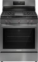 Frigidaire - Gallery 5.1 Cu. Ft. Freestanding Gas Total Convection Range with Self Cleaning - Black Stainless Steel - Front_Zoom