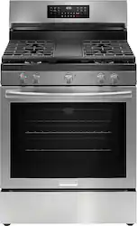 Frigidaire - Gallery 5.1 Cu. Ft. Freestanding Gas Total Convection Range with Self Cleaning - Stainless Steel - Front_Zoom