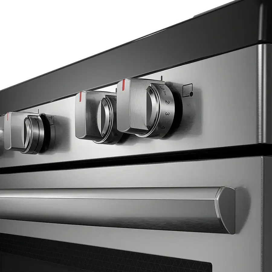 Alt View 13. Frigidaire - Gallery 5.3 Cu. Ft. Freestanding Electric Total Convection Range - Stainless Steel.