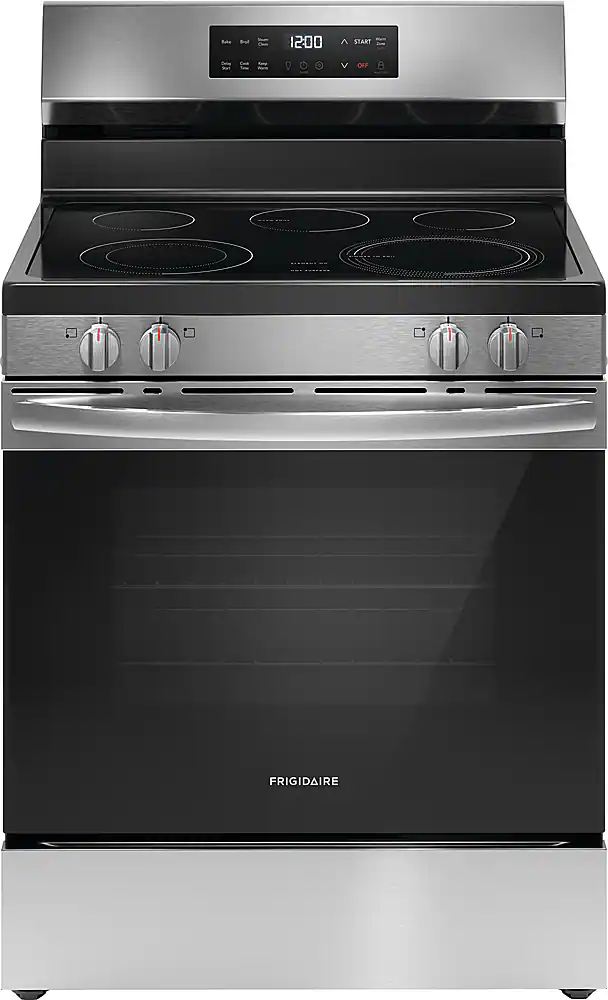 Frigidaire - 5.3 Cu. Ft. Freestanding Electric Range with EvenTemp - Stainless Steel