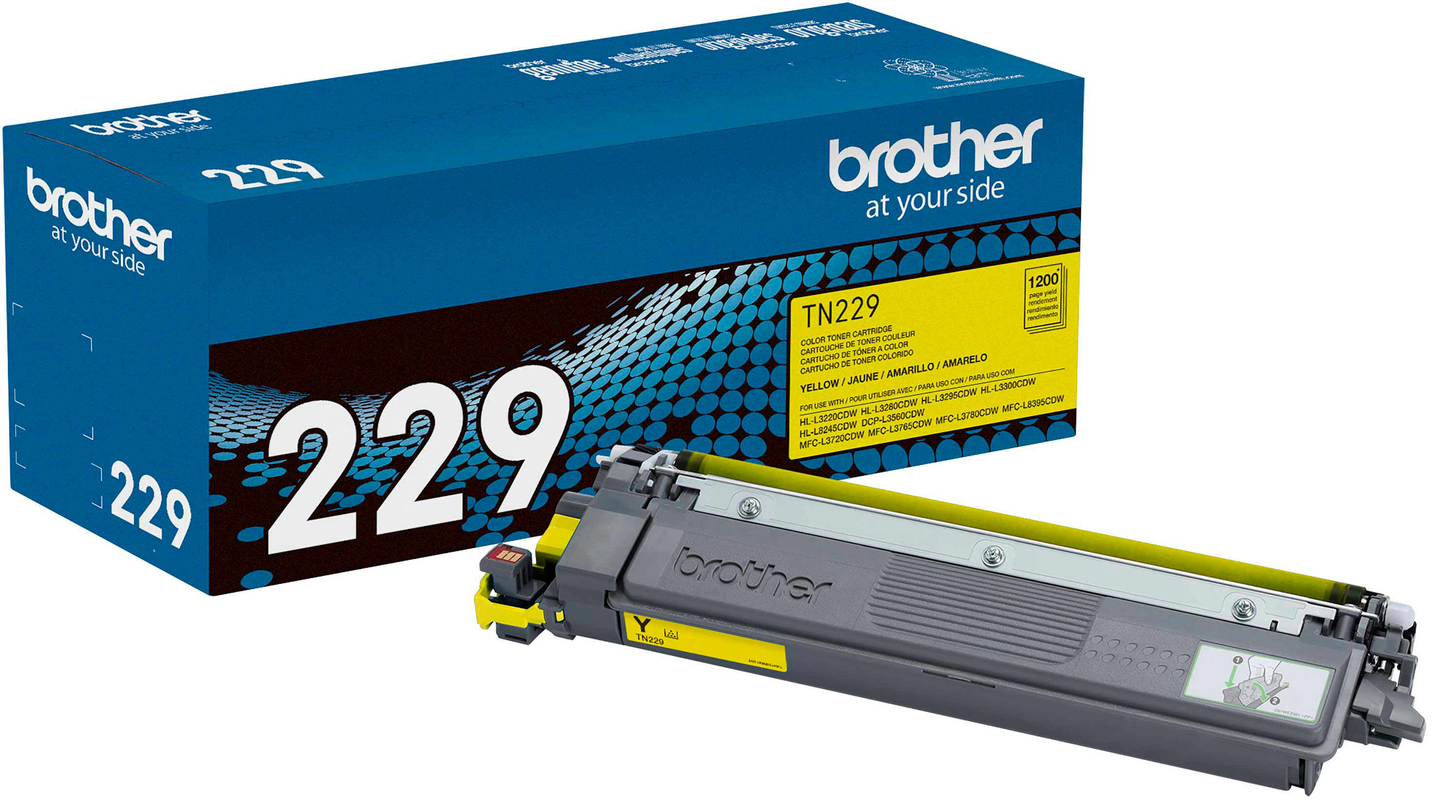 Brother TN-243Y Toner Cartridge, Yellow, Single Pack, Standard Yield,  Includes 1 x Toner Cartridge, Brother Genuine Supplies