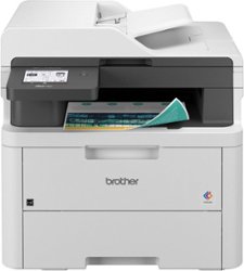 Brother - MFC-L3720CDW Wireless Color All-in-One Digital Printer with Laser Quality Output and Refresh Subscription Eligibility - White - Front_Zoom