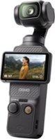 DJI - Osmo Pocket 3 3-Axis Stabilized 4K Handheld Camera with Rotatable Touchscreen - Gray - Angle_Zoom