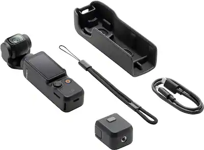 DJI - Osmo Pocket 3 3-Axis Stabilized 4K Handheld Camera with Rotatable Touchscreen - Gray