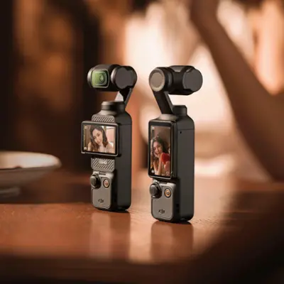 DJI - Osmo Pocket 3 3-Axis Stabilized 4K Handheld Camera with Rotatable Touchscreen - Gray