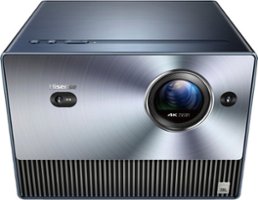 Hisense - C1 Portable Laser Short Throw Mini Projector, Variable Screen Size  65"~300", 4K UHD, 1600 Lumens, Dolby Vision & Atmos - Prussian blue - Front_Zoom