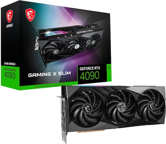 MSI NVIDIA GeForce RTX 4090 GAMING X SLIM 24G 24GB DDR6X PCI