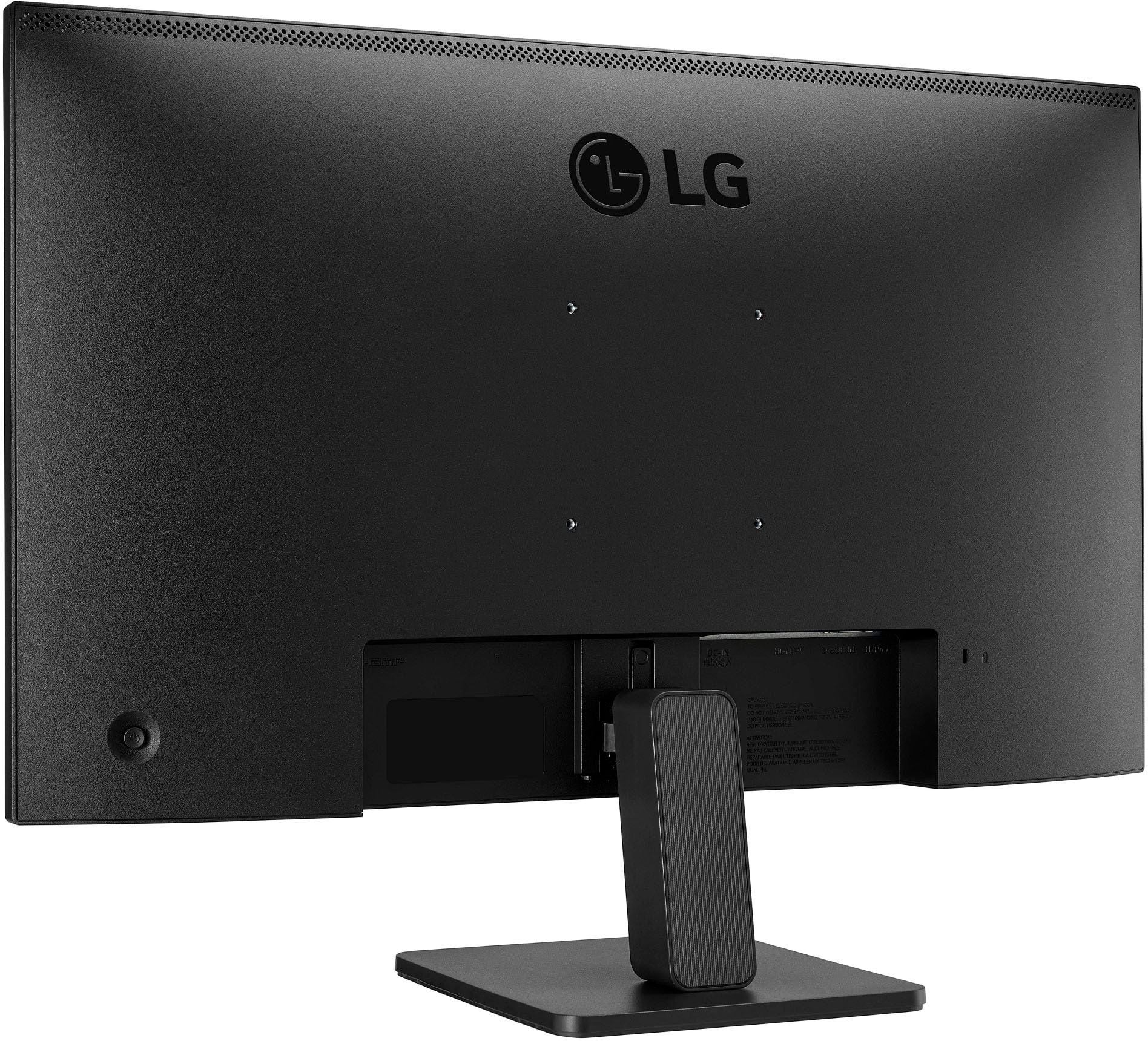 Back. LG - 27" IPS 3-Side Borderless FHD 100Hz AMD 100Hz FreeSync Monitor (HDMI) - Black.