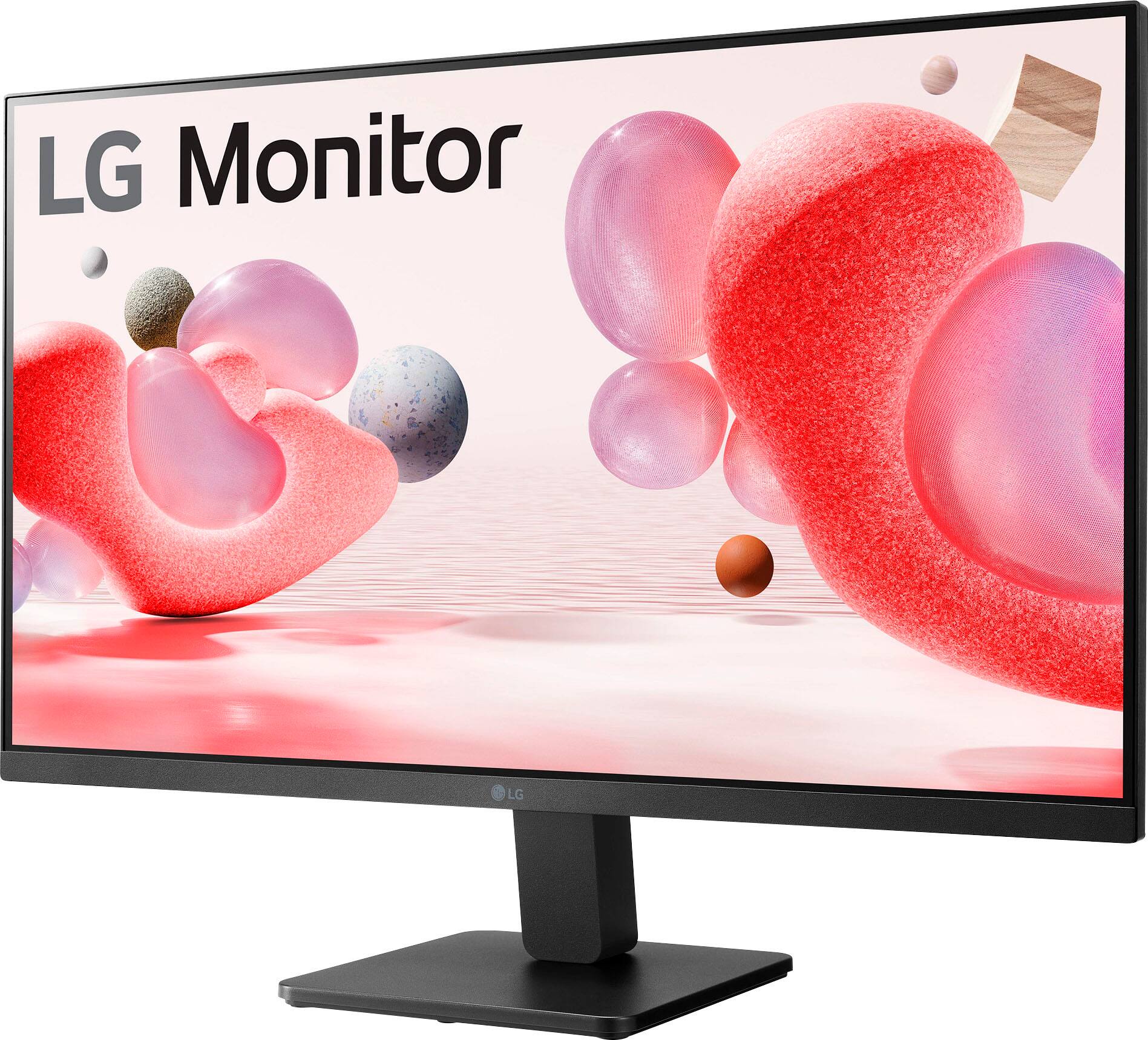 Left. LG - 27" IPS 3-Side Borderless FHD 100Hz AMD 100Hz FreeSync Monitor (HDMI) - Black.