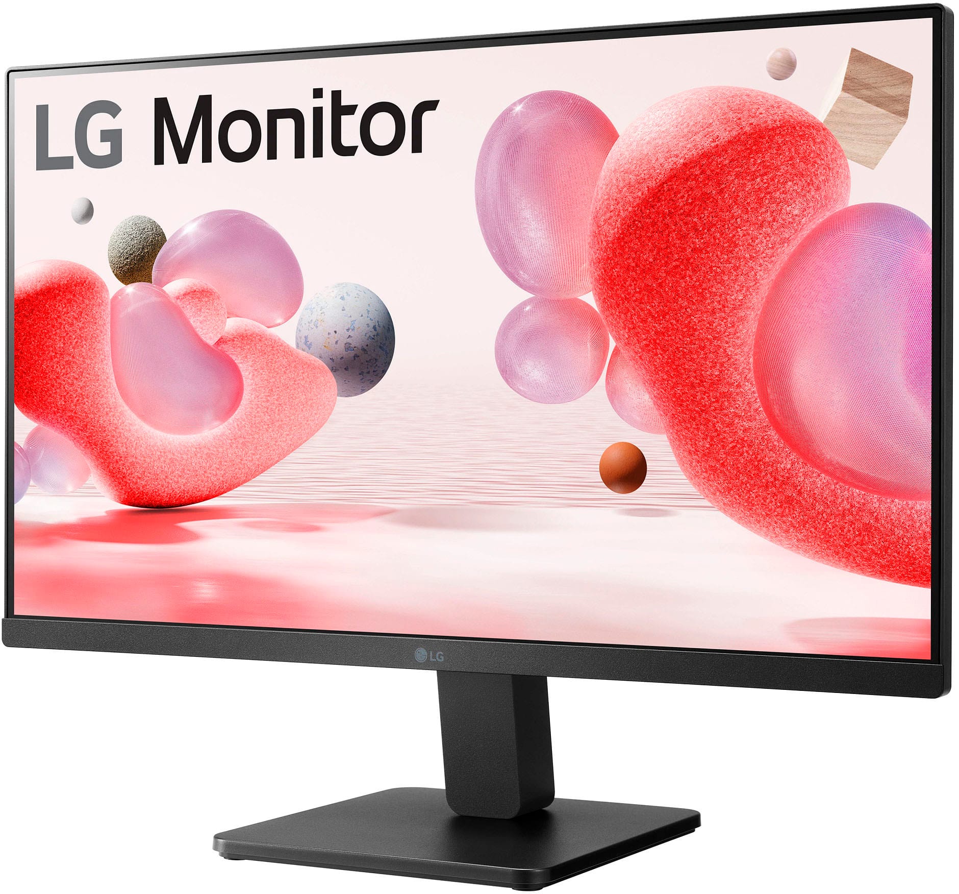 Left. LG - 24" IPS 3-Side Borderless FHD 100Hz AMD 100Hz FreeSync Monitor (HDMI) - Black.