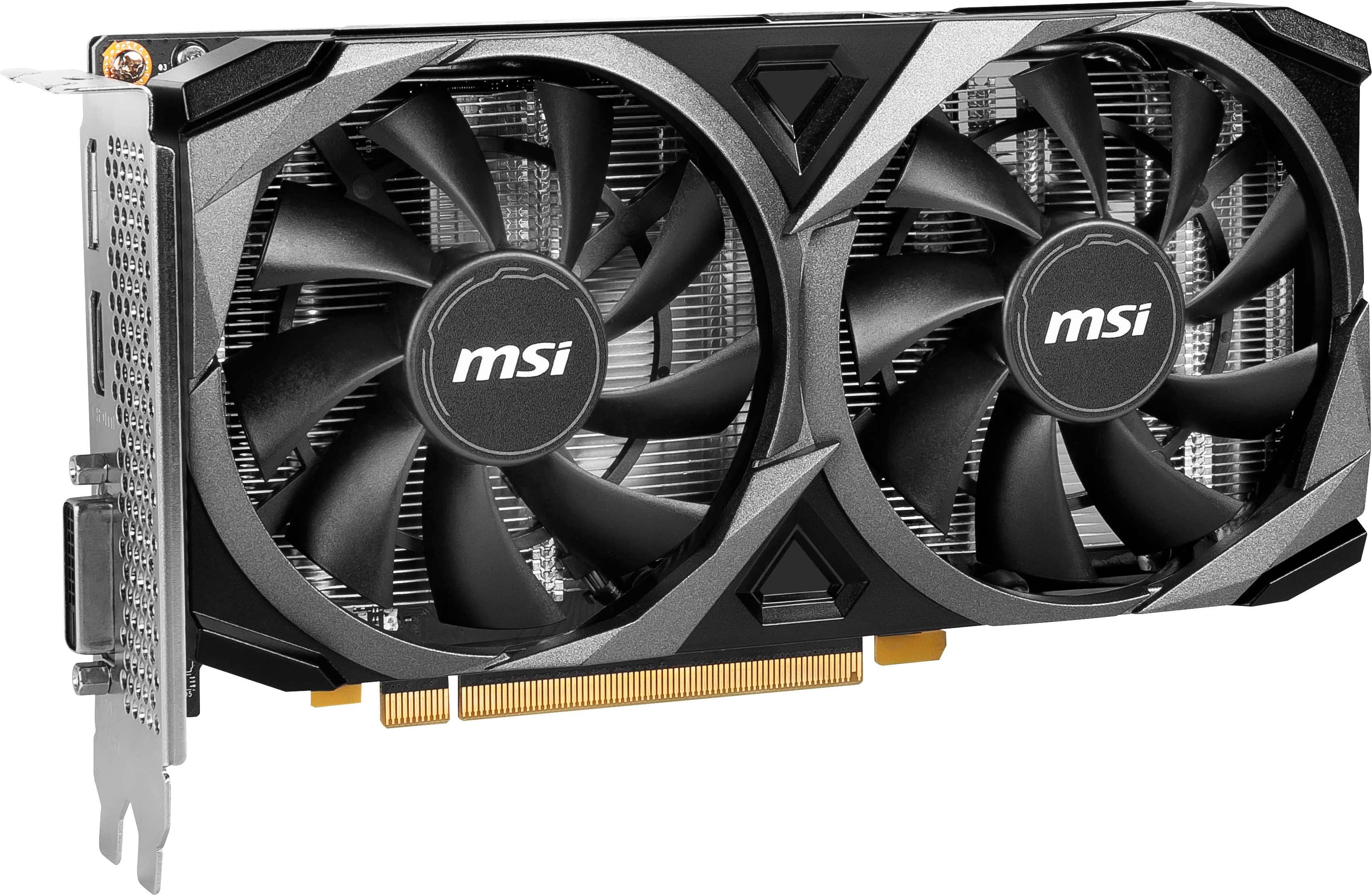 Alt View 15. MSI - NVIDIA RTX 3050 VENTUS 2X XS 8G OC - 8GB GDDR6 - PCI Express 4.0 - Graphics Card - Black.