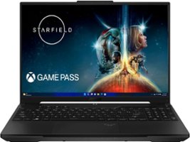 ASUS - TUF Gaming A16 16" 165Hz Gaming Laptop FHD-AMD Ryzen 7 7735HS with 16GB DDR5 Memory- Radeon RX7700S 512GB PCIe SSD - OFF BLACK - Front_Zoom