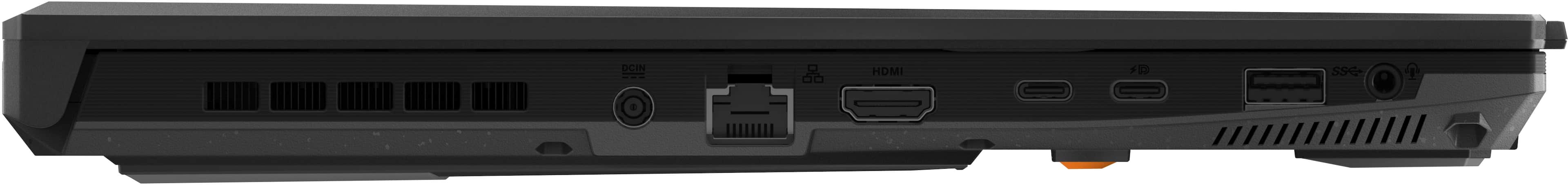 Alt View 11. ASUS - TUF Gaming A16 16" 165Hz Gaming Laptop FHD-AMD Ryzen 7 7735HS with 16GB DDR5 Memory- Radeon RX7700S 512GB PCIe SSD - OFF BLACK.