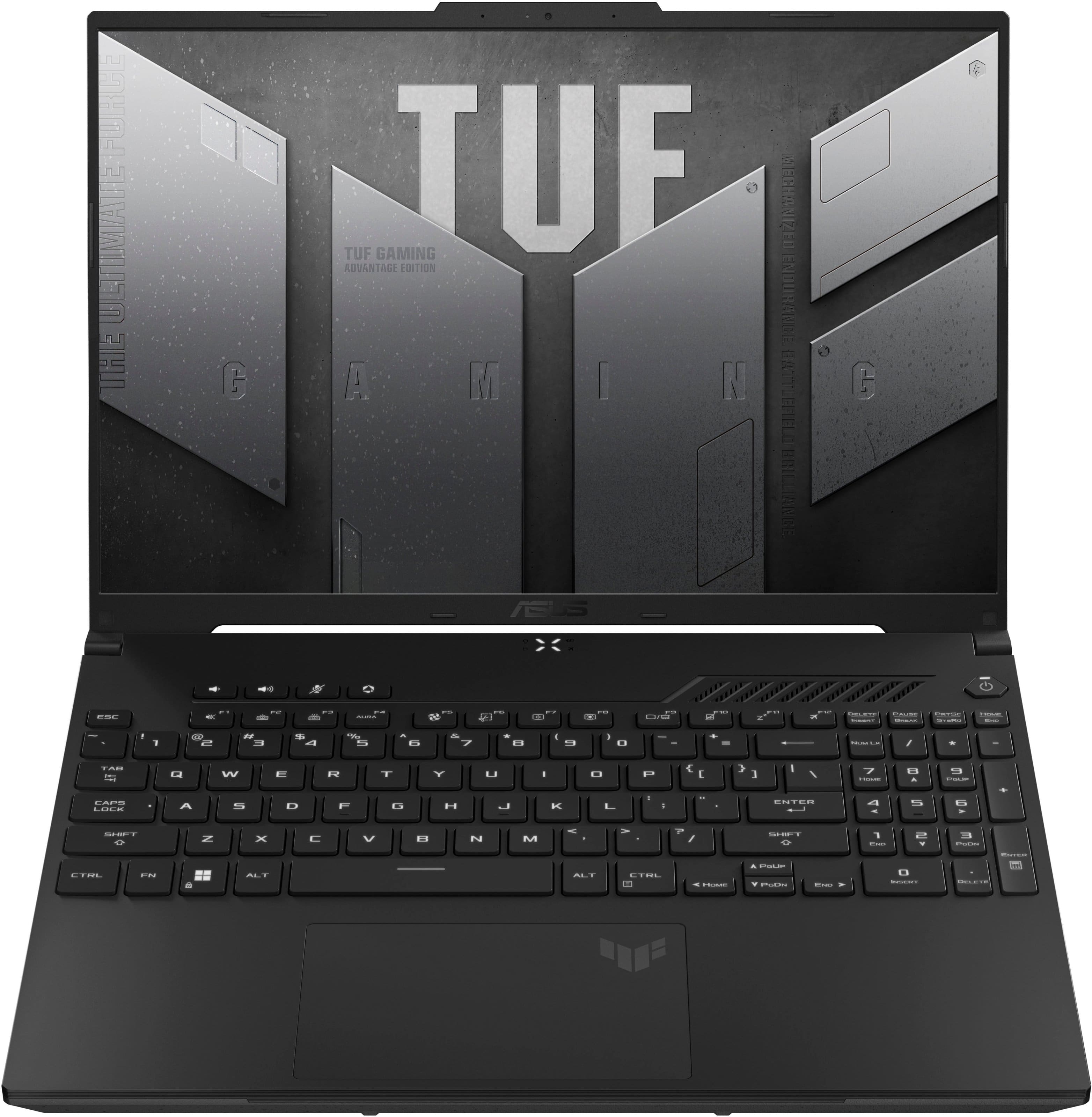Alt View 4. ASUS - TUF Gaming A16 16" 165Hz Gaming Laptop FHD-AMD Ryzen 7 7735HS with 16GB DDR5 Memory- Radeon RX7700S 512GB PCIe SSD - OFF BLACK.