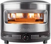Front. Solo Stove - Pi Prime Gas Burning Pizza Oven - Silver.