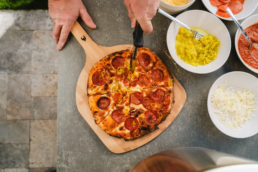 Alt View 15. Solo Stove - Pi Prime Gas Burning Pizza Oven - Silver.