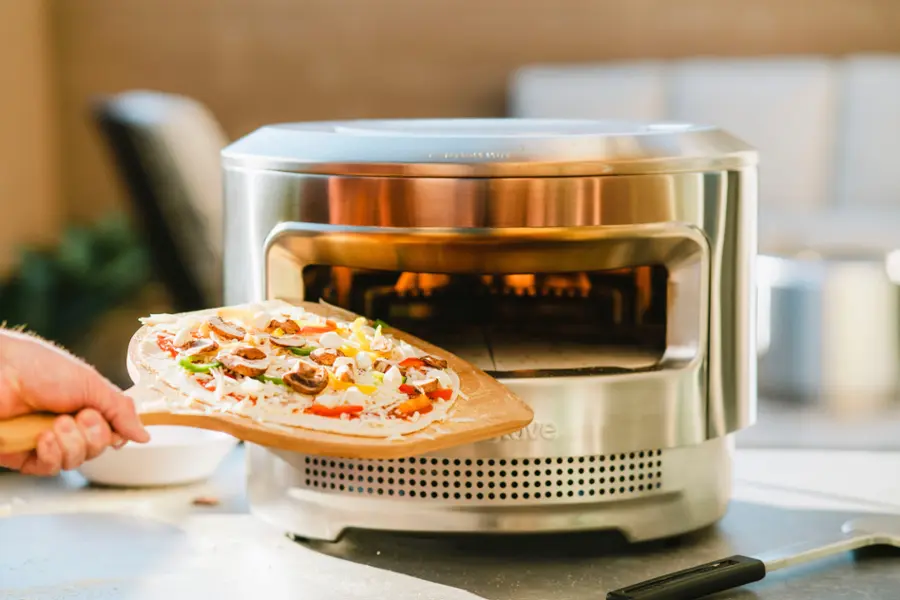 Alt View 16. Solo Stove - Pi Prime Gas Burning Pizza Oven - Silver.