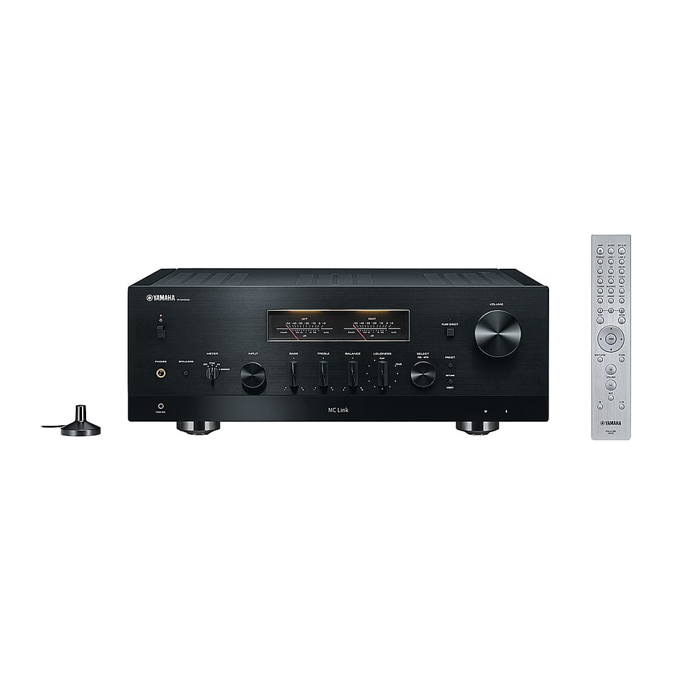 Yamaha - Continuous Power 180 Watt 2.0 Channel Bluetooth Network Stereo Receiver, with Yamaha's MusicCast System - Black - Front_Zoom