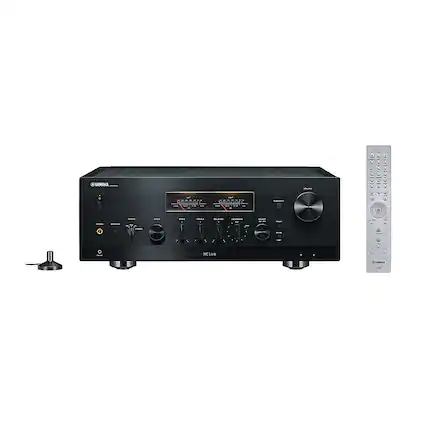 Front. Yamaha - Continuous Power 180 Watt 2.0 Channel Bluetooth Network Stereo Receiver, with Yamaha's MusicCast System - Black.
