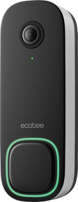 ecobee - Smart Video Doorbell - Wired with Advanced Person and Package Detection - Black