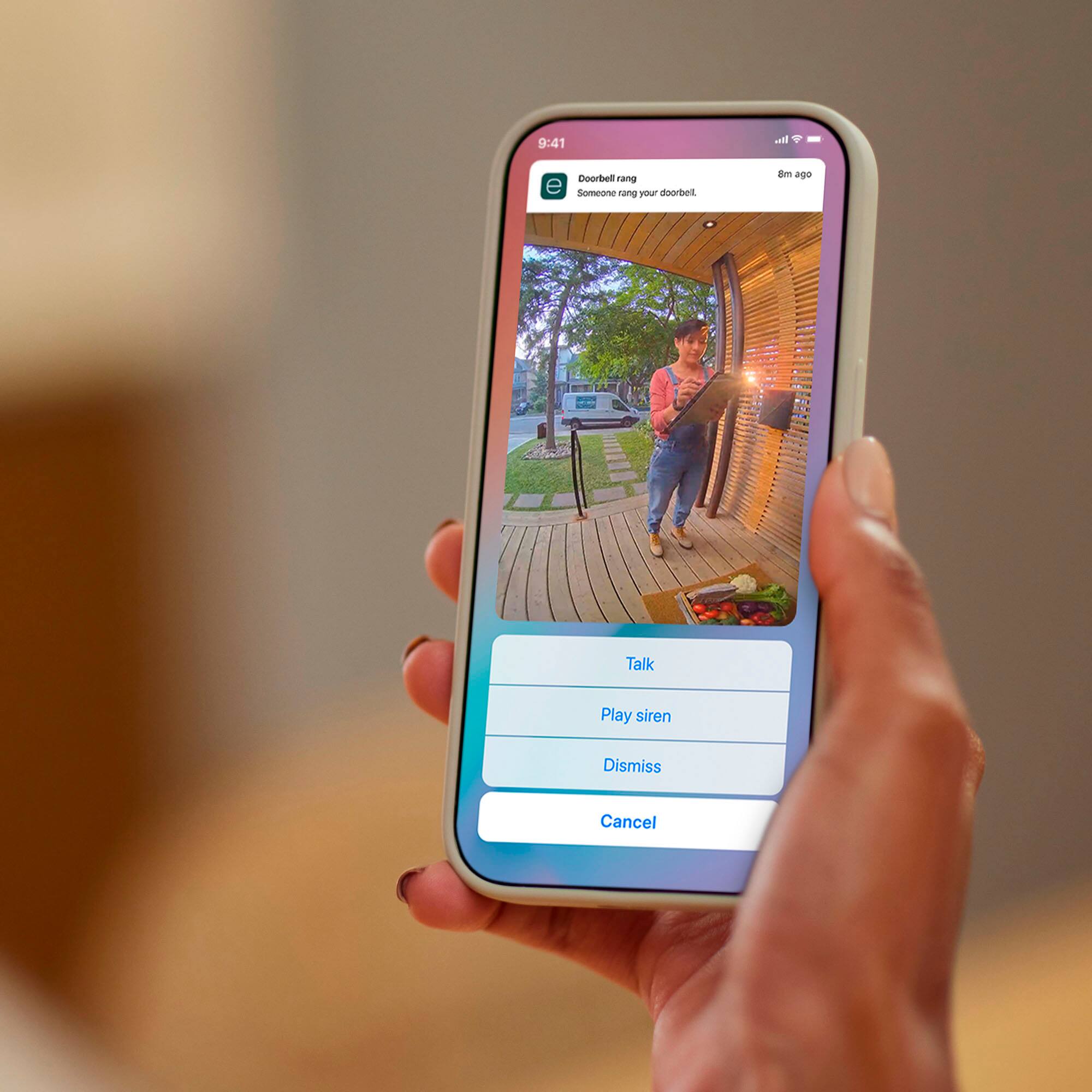 Alt View 11. ecobee - Smart Video Doorbell - Wired with Advanced Person and Package Detection - Black.